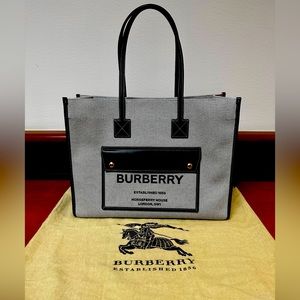Burberry Medium Canvas Tote